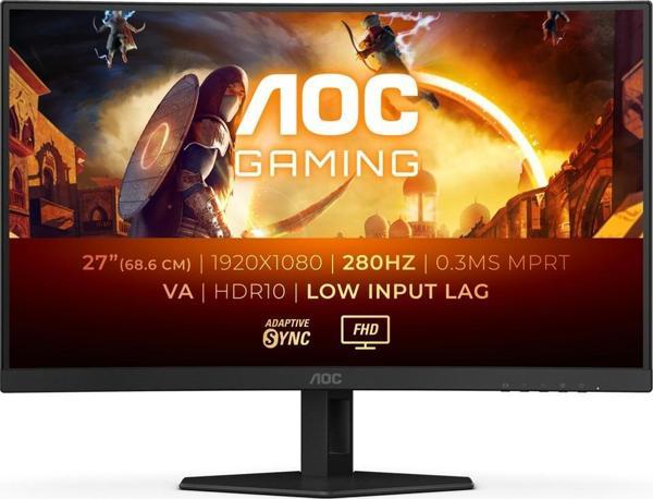 AOC C27G4ZXE 27" 280 Hz 0.3 ms Adaptive-Sync Curved Oyuncu Monitörü (Ölü Pixel) - Image 1