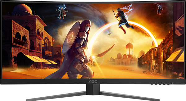 AOC CU34G4Z 34" 240Hz 1ms HDMI DP Adaptive Sync HDR400 WQHD FAST VA Curved 1500R Gaming Monitör - Image 1