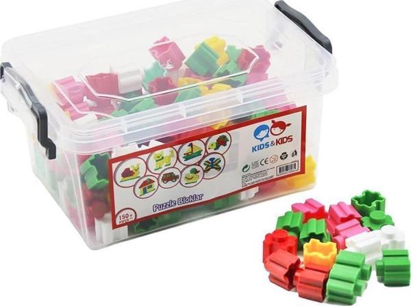 STR-114 KİDS KİDS 150 PARÇA PUZZLE BLOKLAR KOLİ 25 PK - Image 1