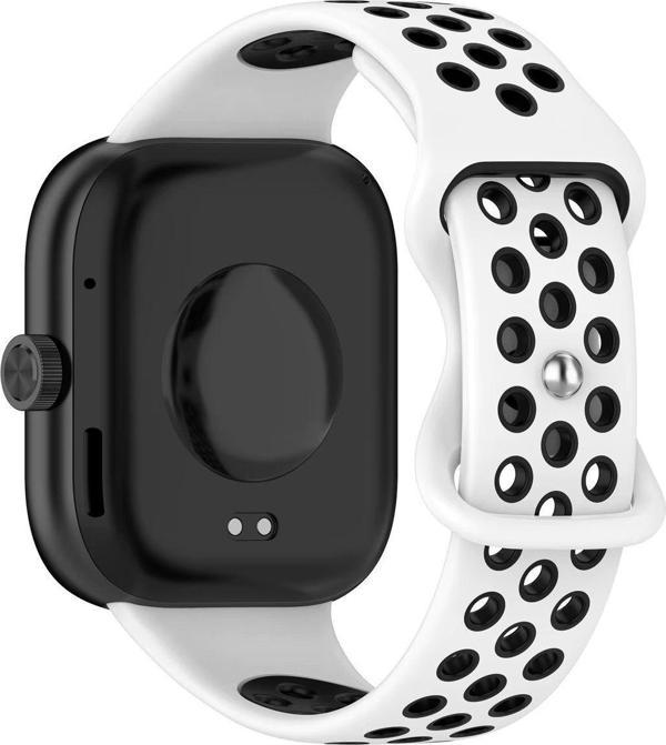 Dmay Redmi Watch 4 Uyumlu Delikli Yumuşak Silikon Kordon Kayış - Image 1
