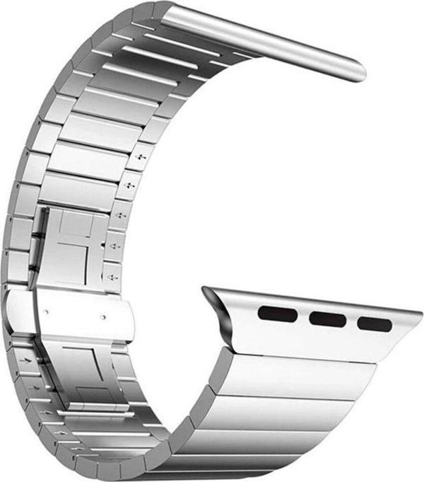 Dmay Apple Watch Ultra 49Mm İle Uyumlu Metal Metal Bakla Kordon - Image 1