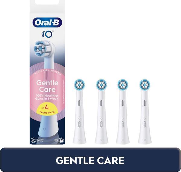 Oral-B iO Gentle Care Beyaz Diş Fırçası Yedek Başlığı 4 Adet - Image 1