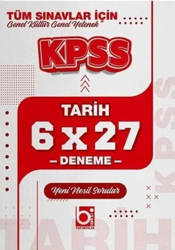KPSS Tarih 6x27 Deneme Bigelio Yayıncılık - Sotheby - Image 1