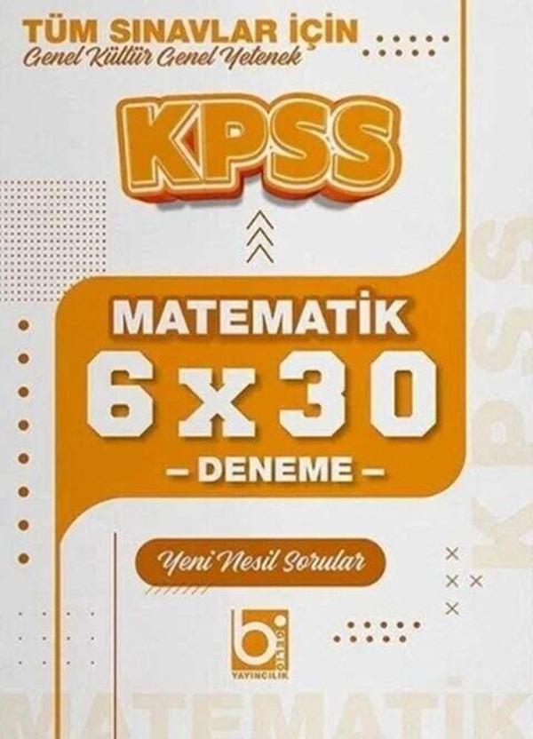KPSS Matematik 6x30 Deneme Bigelio Yayıncılık - Sotheby - Image 1