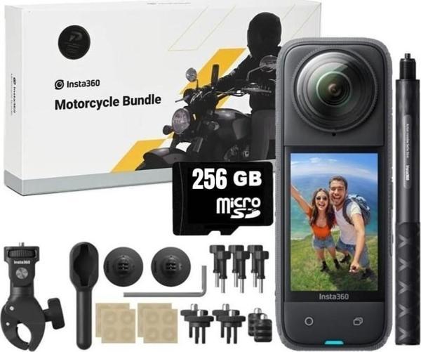 Insta360 X4 360 Derece 8k Aksiyon Kamera Motosiklet Kit 256 GB - Image 1