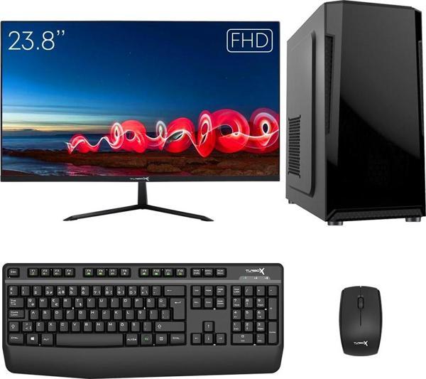 Turbox Tx5855 i5 7400 16GB DDR4 Ram 512GB SSD 23.8 inç FHD Monitör Masaüstü Ofis Hazır Sistem - Image 1