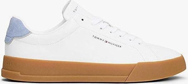 Tommy Hilfiger TH COURT LTH DETAIL ESS Erkek Beyaz Sneaker FM0FM0536705O - Image 1