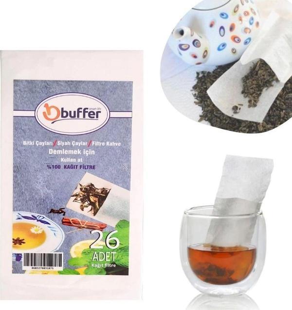Barkdiss 26 Adet Pratik Kullan At Çay,Bitki Çayı,Filtre Kahve Demleme Poşeti Süzgeci - Image 1