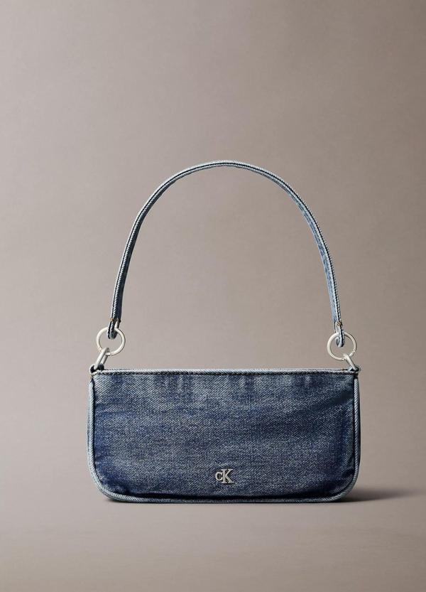 Calvin Klein Jeans DENIM SHOULDER POUCH W/STRAP Kadın Mavi Çanta LV04F3217G-VGO - Image 1