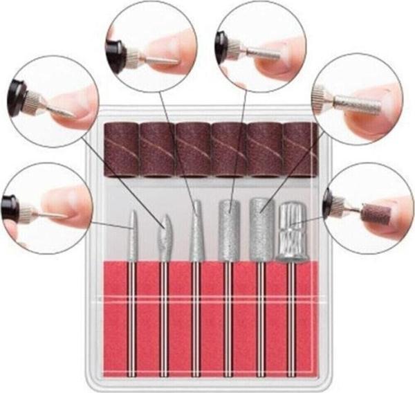 Eureka Elektrikli 12V Tırnak Törpü Seti Manikür Pedikür Ayak Nasır Ve Tırnak Mantar Makinesi Ve Uçları - Image 1
