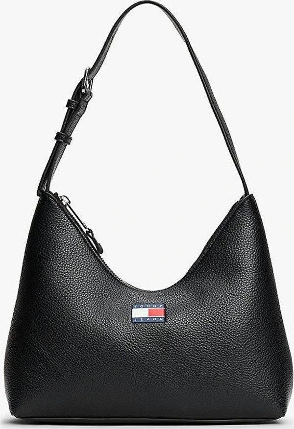 Tommy Jeans TJW MUST SHOULDER BAG Kadın Siyah Omuz Çantası AW0AW17548BDS - Image 1