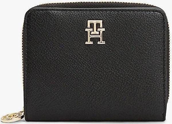 Tommy Hilfiger TH DISTINCT MED ZA Kadın Siyah Cüzdan AW0AW17473BDS - Image 1