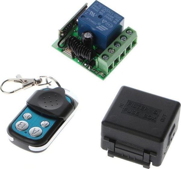 Ledonline Rf Uzaktan Kumanda 10A 1Ch Rf Alıcı Verici Röle Kontrol Sistemi - Image 1