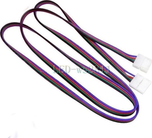 Ledonline 1 Mt Rgb Şerit Led Ekleme Aparatı Kablolu 4Pin Birleştirme - Image 1