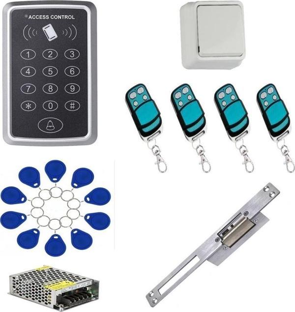 Ledonline Rfid 4X Uzaktan Kumandalı Şifreli Kapı Kilidi Açma Iç Kapı Kilit Set - Image 1