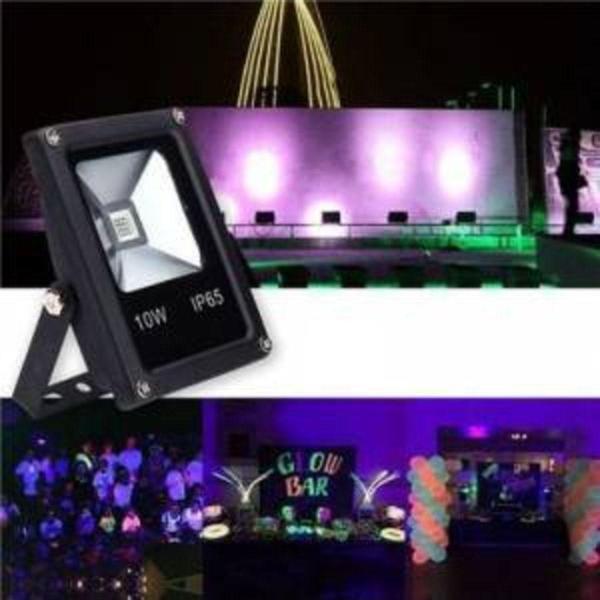 Ledonline 10W Uv Led Ultraviyole Led Projektör 395-410Nm 10 Watt Mor Işık - Image 1