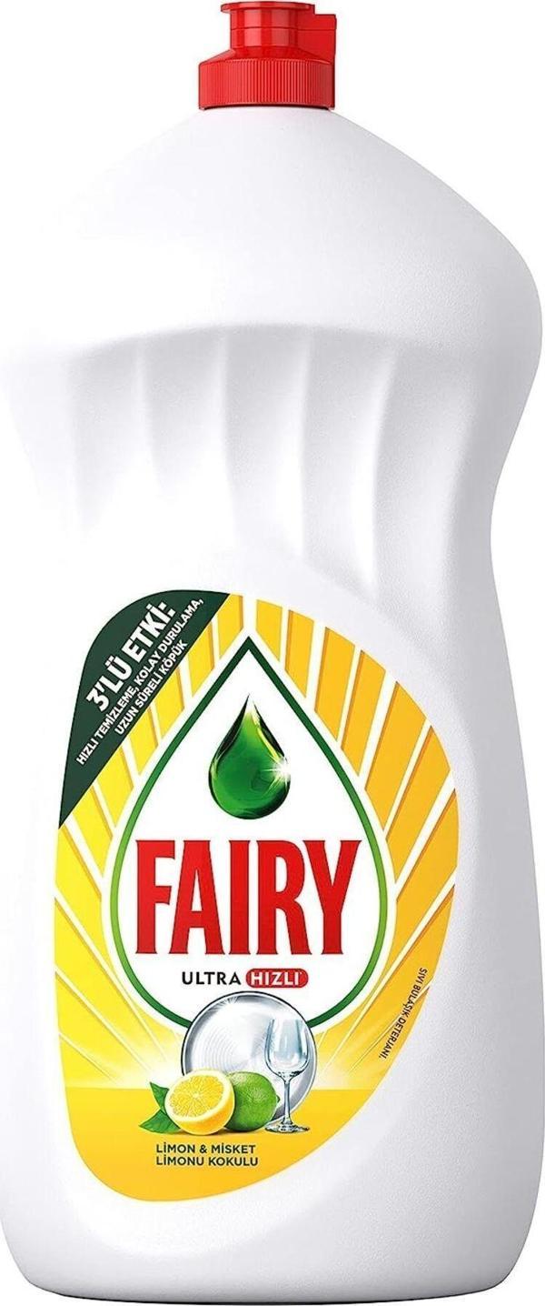 Fairy Ultra Hızlı Sıvı Bulaşık Deterjanı Limon Ve Misket Limonu, 1500 Ml - Image 1