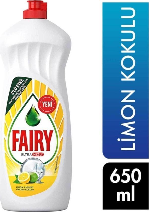Fairy Sıvı Bulaşık Deterjanı 650 Ml Limon - Image 1