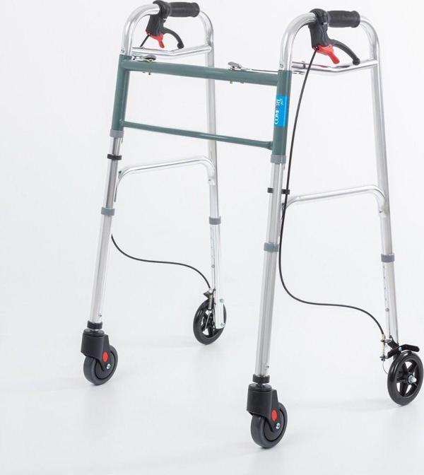 Medwelt Comfort Plus 4 Tekerlekli Hareketli Katlanır Boy Ayarlanır Yürüteç Wolker - Image 1