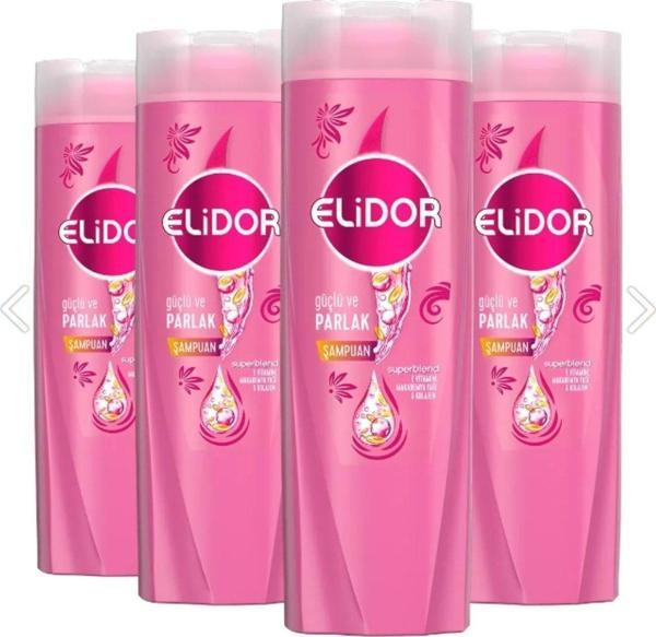 Elidor Superblend Şampuanı Güçlü Ve Parlak E Vitamini Makademya Yağı Kolajen 500Ml X4 - Image 1