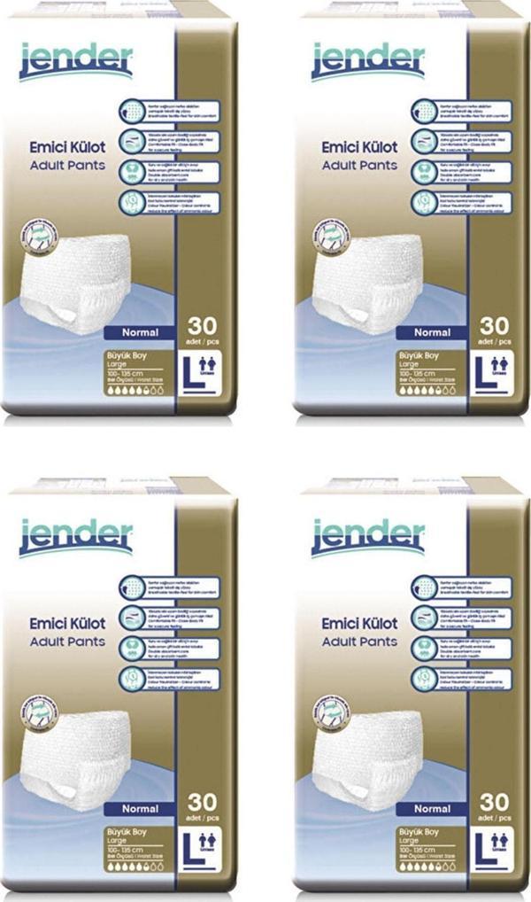Jender Emici Külotlu Yetişkin Hasta Bezi Large 120 Adet 5.5 Damla - Image 1