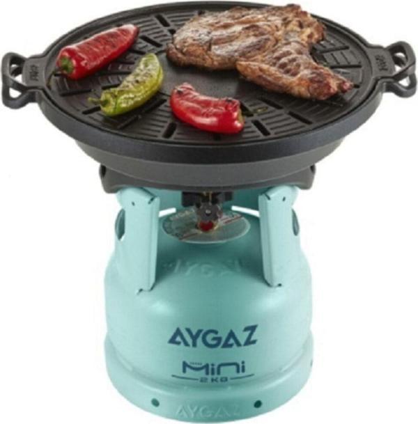 Aygaz Mini+Ekstra Başlık+Pratik Barbekü+Mini Çanta+Mini Altlık+Pratik Barbekü Çanta+Altlık Ful Set - Image 1