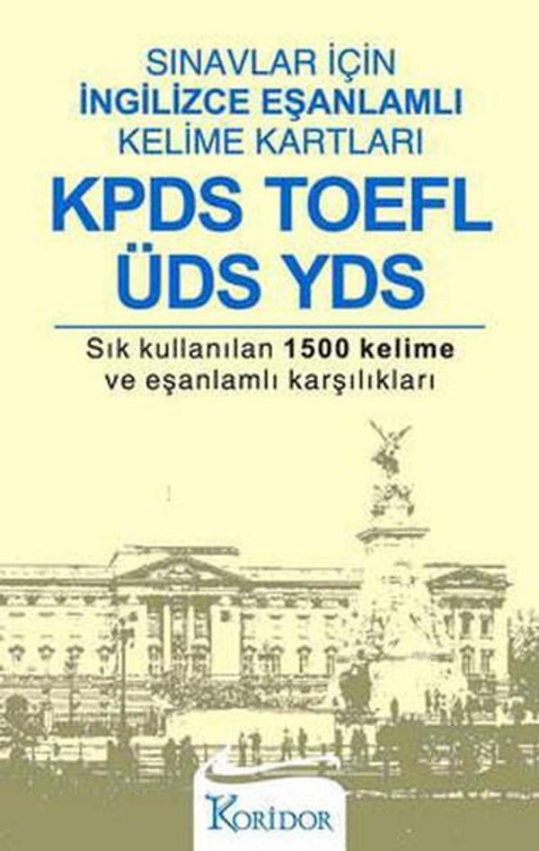 Sınavlar İçin İngilizce Eşanlamlı Kelime Kartları - KPDS TOEFL ÜDS YDS - Koridor Yayıncılık - Image 1