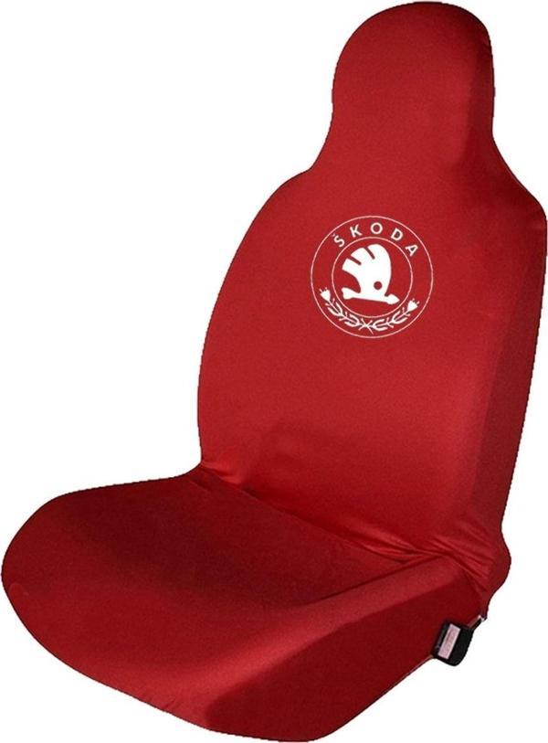 1Araba1Ev Alfa Romeo Logolu Kırmızı Oto Koltuk Kılıfı Seti Ön Arka Takım - Image 1