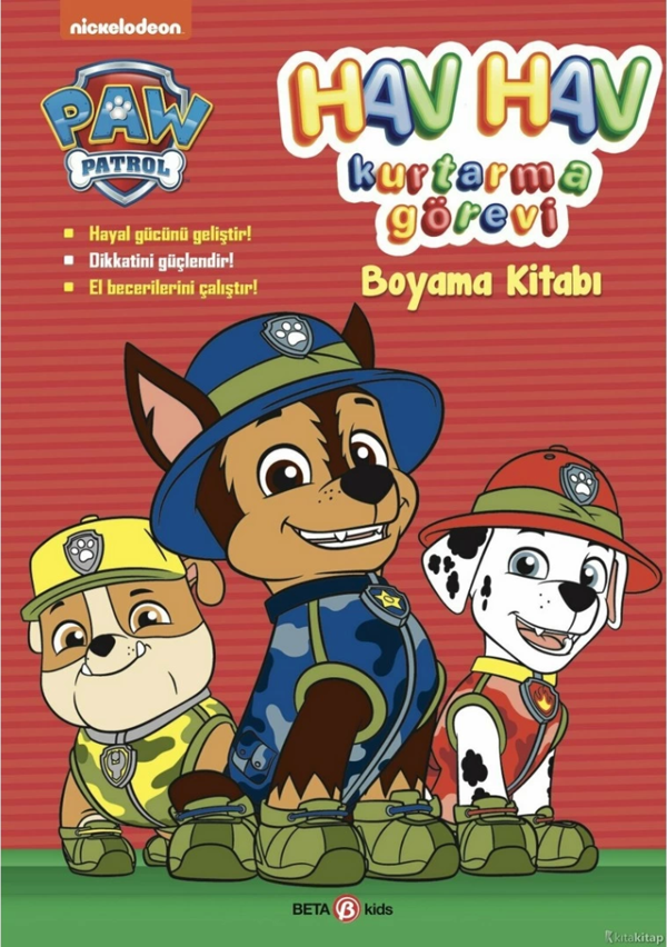 Nessi World  Paw Patrol Hav Hav Kurtarma Görevi Boyama Kitabı - Image 1