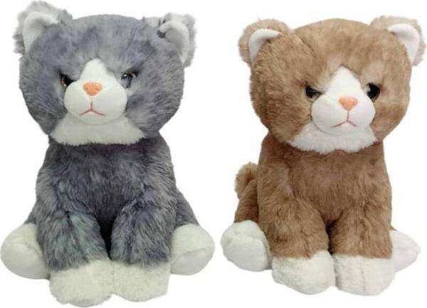 Nessi World PB31545-23 Peluş Oturan Kedi 23 cm - Image 1