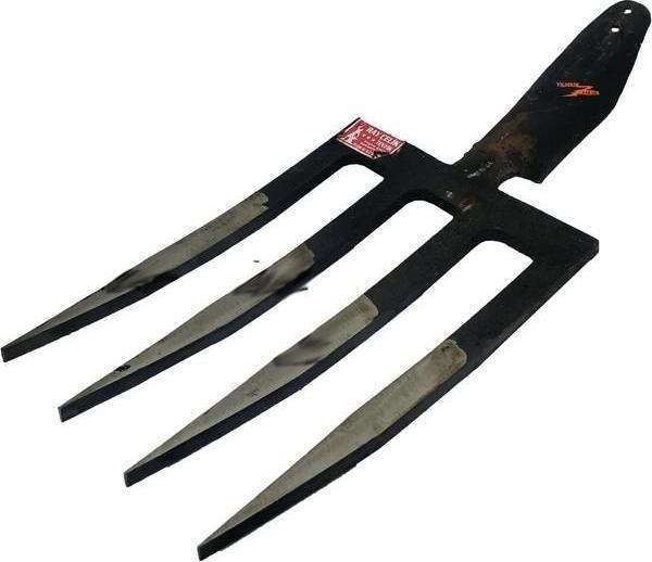 Büro Ev Ofis Hobi Bahçesi için 46CM Ray Tipi Yekpare Çelik 4 Dişli Toprak Beli - Image 1