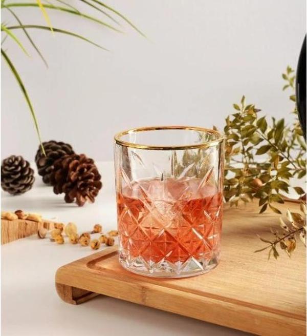 Büro Ev Ofis İçecek Keyfi için 6ADET 300ML Bardak Kristal Meşrubat Bardağı Seti - Image 1