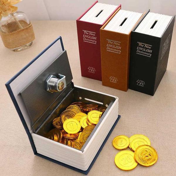 Büro Ev Ofis Çocuk Hediyesi için Tasarruf Eğitici Kitap Görünümlü Gizli Mini Kumbara - Image 1