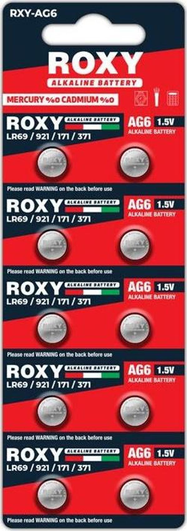 Büro Ev Ofis için 10ADET 33MAH AG6 LR69/LR921/171/371 Alkalin Düğme Pil Seti - Image 1
