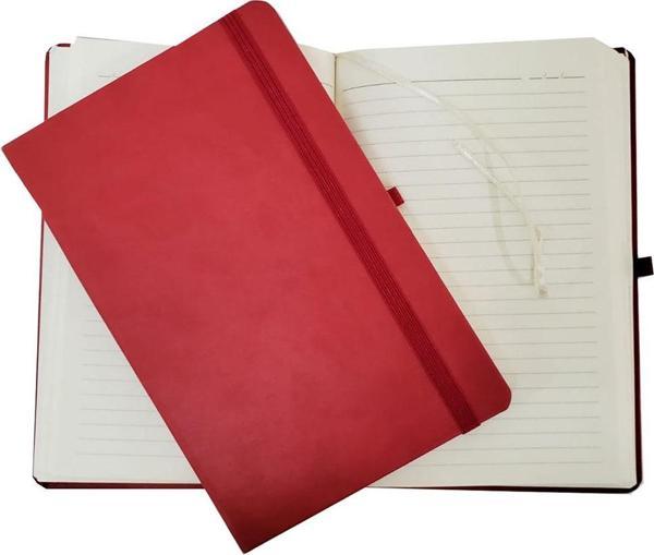 Büro Ev Ofis Hediyesi için Kırmızı Termo Prestij Deri Defter - Image 1