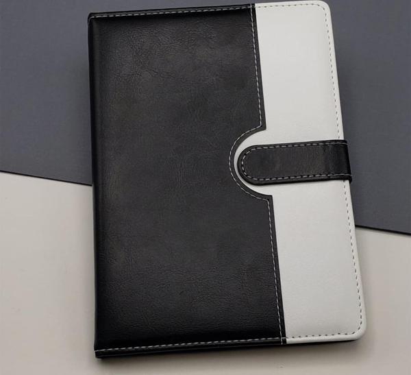 Büro Ev Ofis Hediyesi için Siyah Beyaz Tarihsiz Ajanda Defter - Image 1