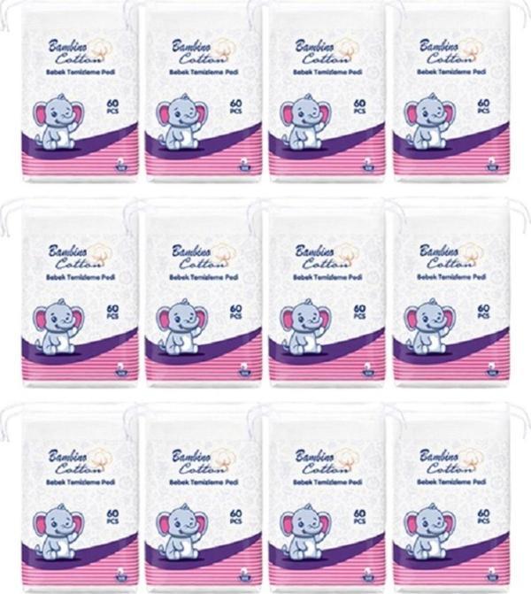 Bambino Cotton Bebek Temizleme Pamuğu X12 - Image 1