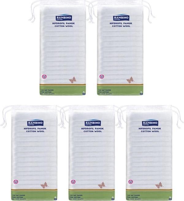 Bambino Cotton Hidrofil Pamuk 100Gr X5 - Image 1