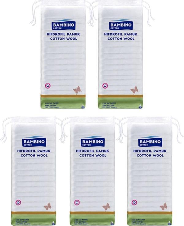 Bambino Cotton Hidrofil Pamuk 200Gr X5 - Image 1