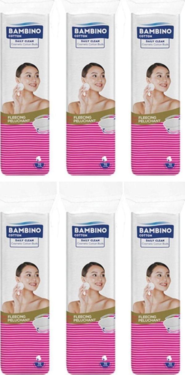 Bambino Cotton Makyaj Temizleme Pamuğu 70 Li X 6 - Image 1