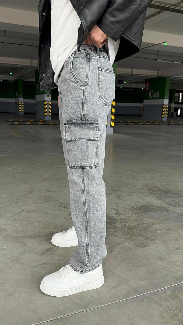 Viking'S Line Erkek Kargo Gri Baggy - Image 1