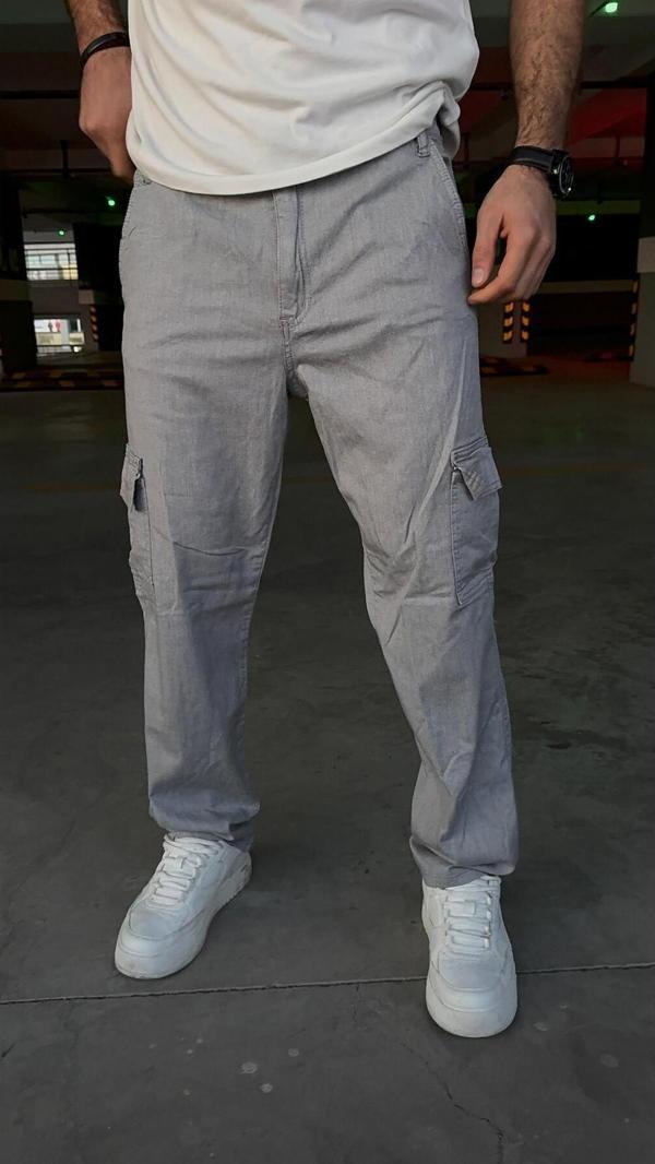 Viking'S Line Kargo Baggy Gri Likralı - Image 1