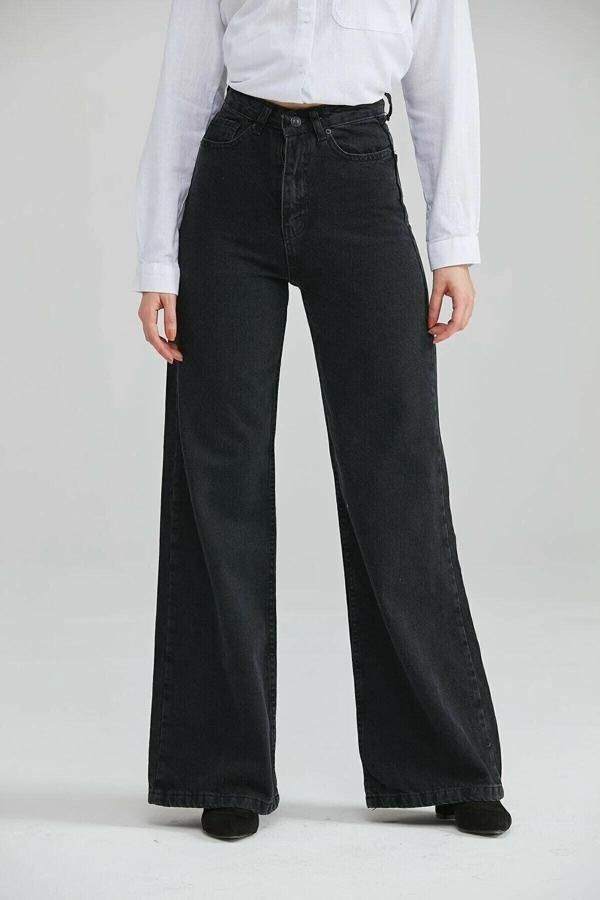Yağızlar Kadın Siyah Yüksek Bel Likralı Jean Pantolon - Image 1