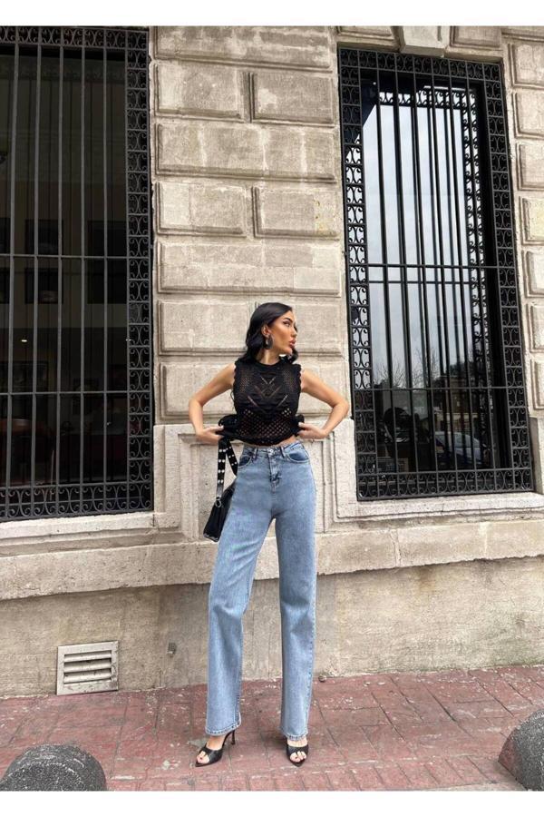 Aida Fashion Bol Paça Jeans - Image 1