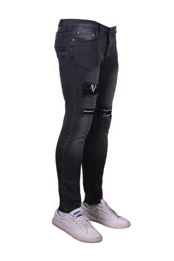 Viking'S Line Erkek Penç Lazer Işlemli Füme Pantolon - Image 1