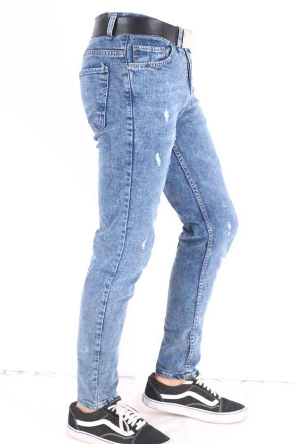 Viking'S Line Erkek Denim Pantolon Trend Kot Giyim Kar Yıkama Jeans - Image 1