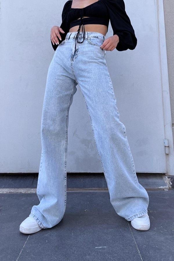 Viking'S Line Camelio Gold Ikon 90'S Likralı Süper Extra Yüksek Bel Palazzo Salaş Jean Pantolon - Image 1