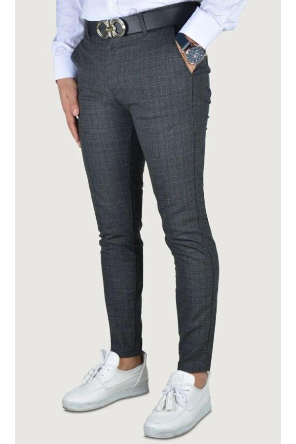 Viking'S Line Man Erkek Slim Fit İtalyan Kesim Keten Pantolon - Image 1