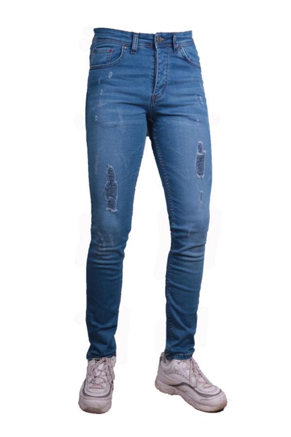 Viking'S Line Erkek Mavi Kot Pantolon - Image 1
