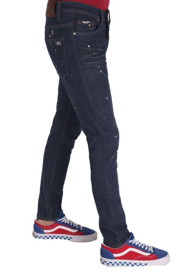 Viking'S Line Erkek Lacivert Boya Damlalı  Pantolon - Image 1